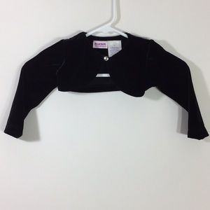 Blueberi velvet 2T buttoned shawl